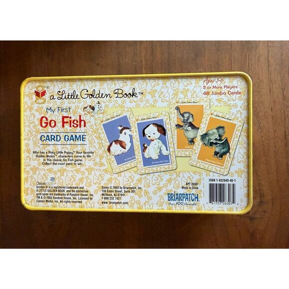 Briar Patch Golden Book Go Fish Card Game TIn  60th Anniversary - Picture 2 of 5